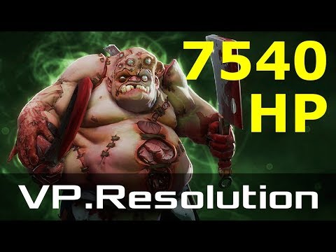 VP.Resolution — Pudge, Offlane (Oct 16, 2019) | Dota 2 patch 7.22 gameplay