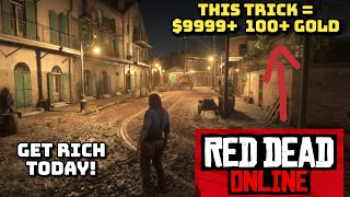 DO NOTHING AND GET RICH! INFINITE GOLD MONEY XP EXPLOIT/ GLITCH - RDR2 ONLINE - RED DEAD ONLINE