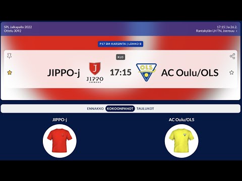 JIPPO B - AC Oulu/OLS B  (26.2.) U17 SM-karsinta