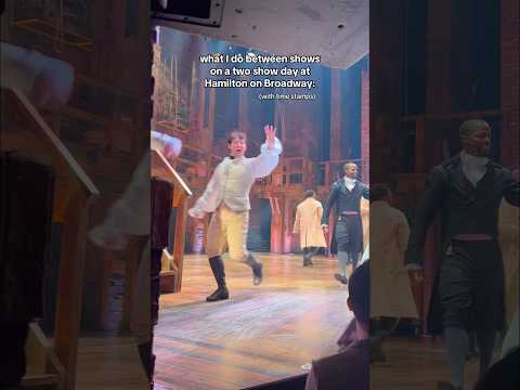 what I do between shows at Hamilton on Broadway #actor #hamilton #broadway #dayinmylife #diml #grwm