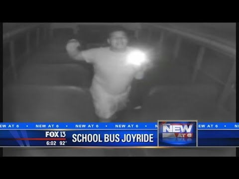 WATCH: Teenagers steal bus, take it for joyride