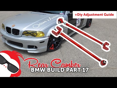 How To Install Adjustable Rear Camber Arms Bmw E46 + (DIY alignment Guide)