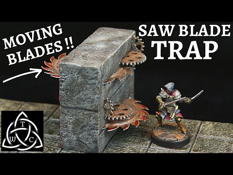DIY Saw Blade Trap for Dungeons & Dragons