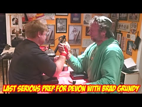 Last serious prep for Devon Larratt with Brad Grundy before traveling to Georgia