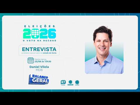 Entrevista com  Daniel Vilela (MDB), candidato ao Governo do estado de Goiás