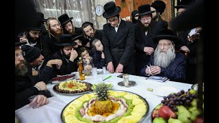 טיש ט''ו בשבט אצל האדמו''ר מנדבורנה