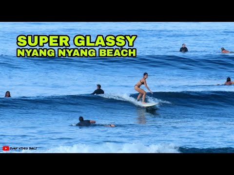 SURFING GLASSY NYANG NYANG BEACH IN THE MORNING.