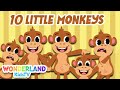 Ten Little Monkeys Jumping On The Bed Song Five Little Monkeys Numbers Song Nurseryrhymes