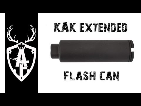 KAK industry flash can AR15 7.5 inches barrel testing review (reduce fireball and sound reduction)