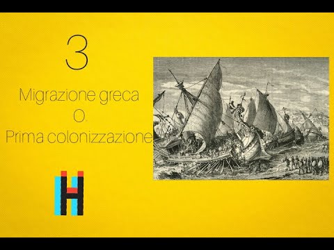3. Migrazione o "Prima colonizzazione greca" (CORSO DI STORIA GRECA)