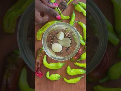 Who else used to order Papa John’s pizza just for the pepperoncini? #preserving #homemade #garden