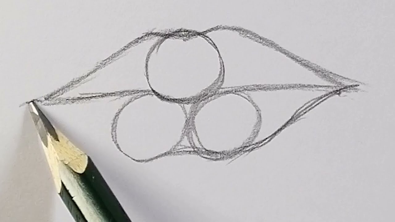 ✅ Pencil Drawings For Beginners - How to Draw Lips step by step - Easy Art
