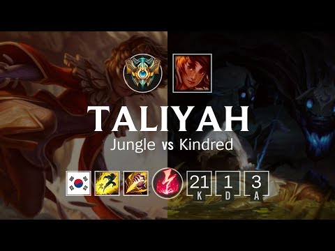 Taliyah Jungle vs Kindred - KR Challenger Patch 8.22