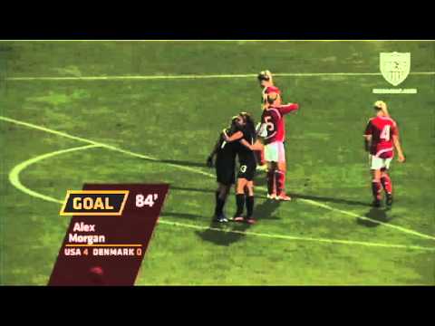 WNT vs. Denmark: Alex Morgan Goal 2 - Feb. 29, 2012