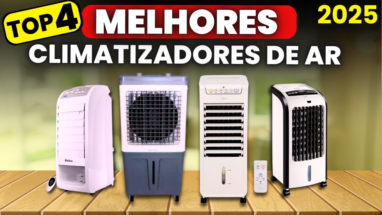 MELHOR CLIMATIZADOR DE AR 2024! TOP 4 Melhores CLIMATIZADORES para Comprar! Do + Barato ao + Caro!