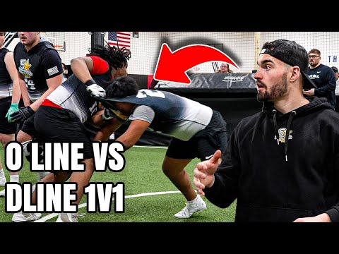 Oline X Dline 1 on 1s Coaching - 5 Star Football Camp