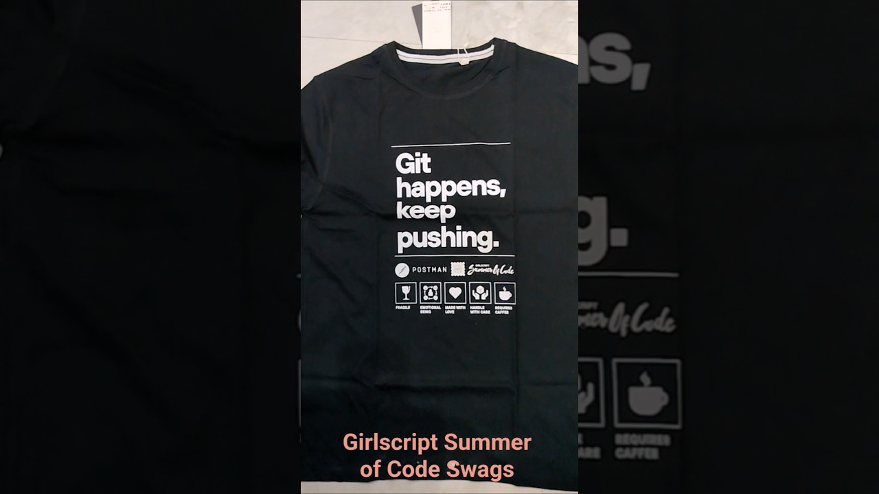 Girlscript Summer of Code 2024 Swags | Unboxing GSSoC shirt | Top Contributor Prizes #swags #coding