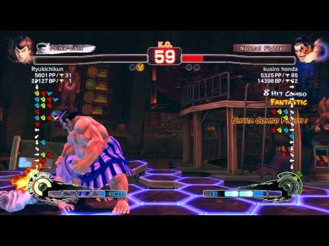 SSF4 AE 2012: Ryukichikun (Fei Long) vs kusiro (Honda) - Xbox Live Ranked Match