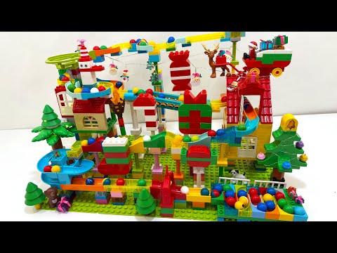 Christmas LEGO DUPLO Marble Run ASMR 🎄 Calm, Cozy & Satisfying Holiday Sounds Compilation #4
