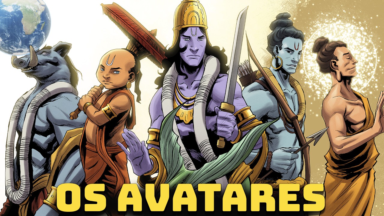 Os 10 Avatares de VISHNU - Mitologia Hindu