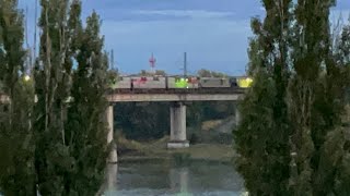 Download the video "Электровоз ВЛ80С-?/? С перегоняемым ЧМЭ3/Т-? (Возможно какой то из Абхазских) С грузовым поездом "