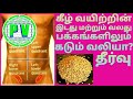 கீழ் வயிற்றின் இடது மற்றும் வலது பக்�