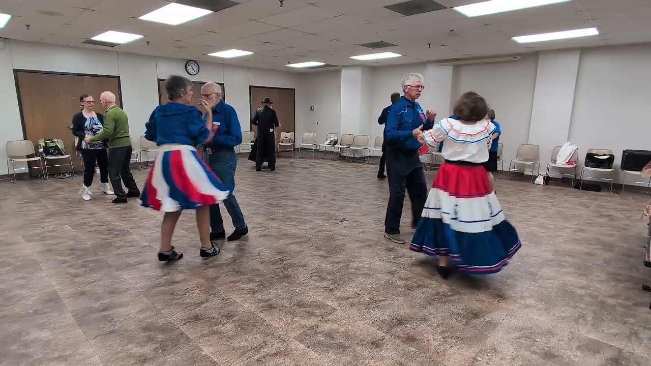 Round dancing with Bob Tevlin cueing at the 66th Annual Missouri State Festival in Cape Girardeau 10/11/25