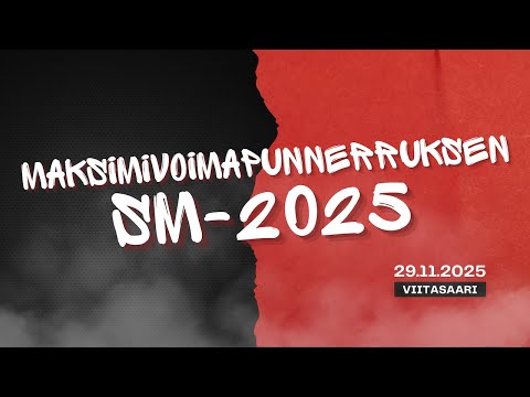 Maksimivoimapunnerruksen SM-2025
