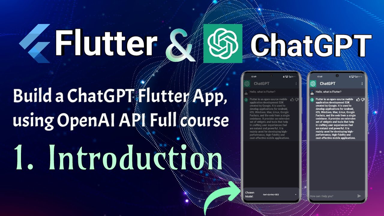 Introduction - Build ChatGPT App in Flutter using OpenAI API