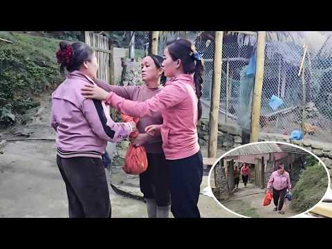 Hang's mother insisted on leaving because she didn't want to bother Nhat and her mother.