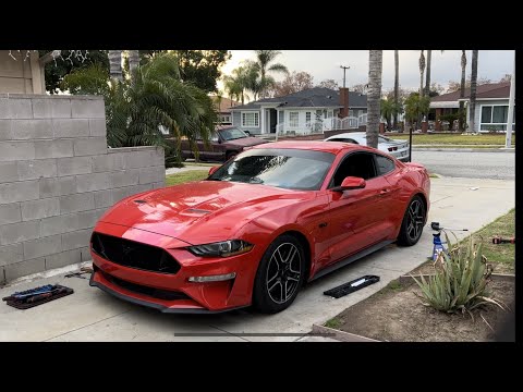 How to install Eibach lowering springs on a (2015-2022) mustang