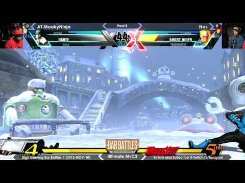 Bar Battles #3   UMvC3 Pool B   AT MookyNinja VS Nas