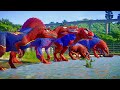 ALL SPIDER MAN TEAM In Jurassic World Dinosaur Pro 11 SuperHero Dinosaurs