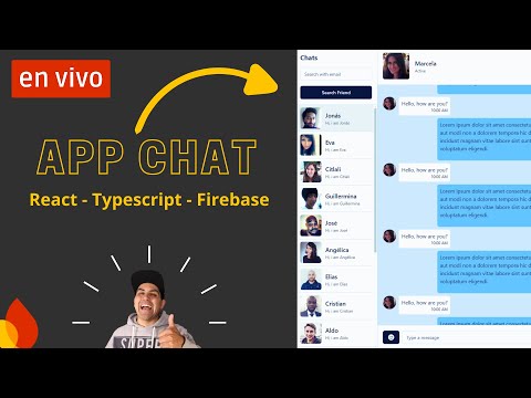 En Directo Creando un Chat con React TS y Firebase