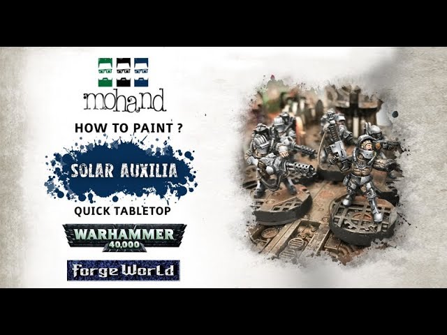 Vídeo relacionado con Warhammer Games Workshop Horus Heresy - Solar Auxilia: Tactical Command Section