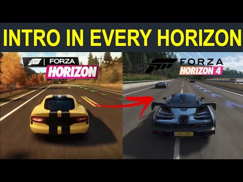 Intro In Every Forza Horizon 1,2,3,4 l Evolution of Intros in Forza Horizon 1-4