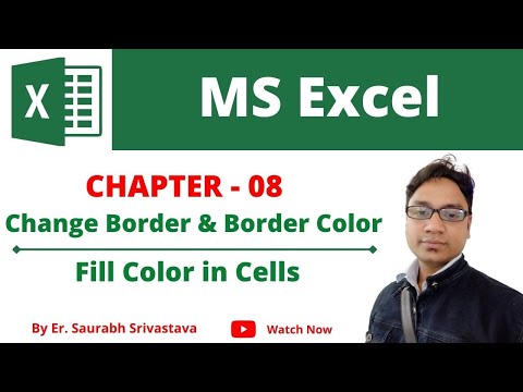 Border in Excel l Add Border, Create Border, Change Border and Color | Fill Color in Cell of Excel