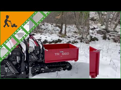 Démo de la Brouette à moteur Ginko TR 660 extensible avec basculement hydraulique, moteur Honda