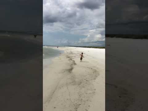 Here is a good video of the beach. It's also my son flying down it pretending he's a bird. 😊 But I uploaded it so people could see what the beach looked like.