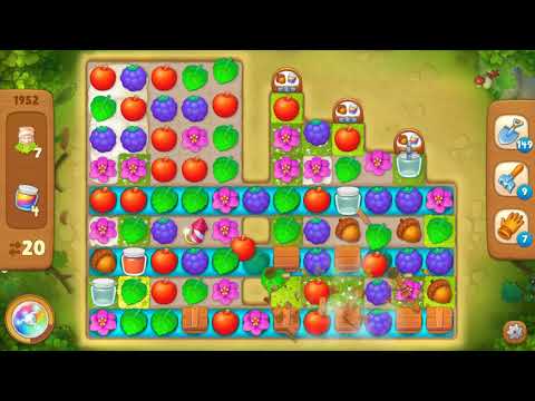 Gardenscapes Area 9 Day 1 Level 1952 - No Boosters Or Hacks