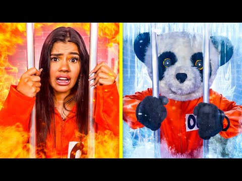 HOT PRISON vs COLD PRISON EXTREME CHALLENGE!!