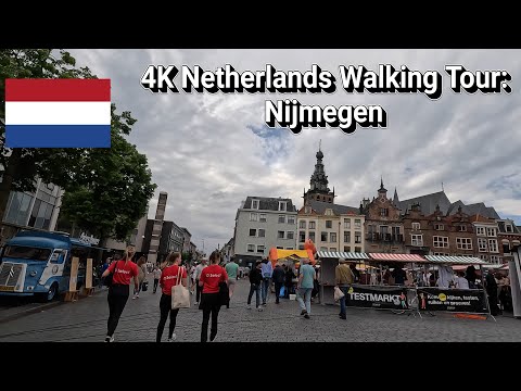 4K Netherlands Walking Tour: Nijmegen