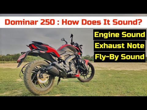 New Bajaj Dominar 250 exhaust and engine sound