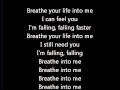 Red - Breathe into me lyrics