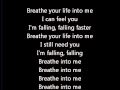 Red - Breathe into me lyrics 