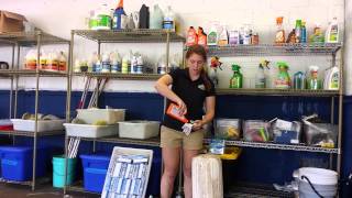 How to clean a fender, power cord, or vinyl seat.