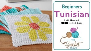 Left Hand: Tunisian Crochet for Beginners | The Crochet Crowd