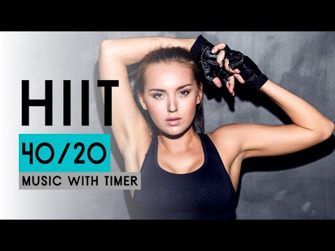 HIIT Workout Timer With Music // 40/20 HIIT Timer // 20 Minutes Workout