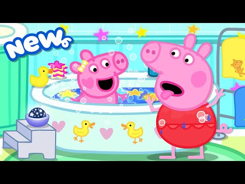 Peppa Pig Tales 2025 🛁 Crazy COLOURFUL Bathtub! 🫧 Evie's Bathtime 🐥 BRAND NEW Peppa Pig Episodes