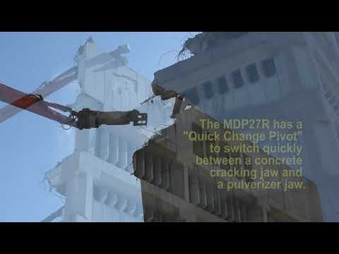 LaBounty MDP27R Processor used in building demolition - downtown Winnipeg.